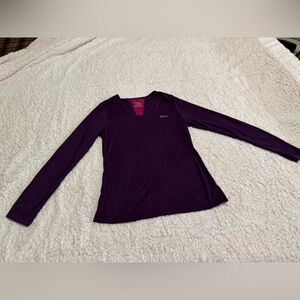ASICS Purple Long-Sleeve Athletic Top – Size L – Women